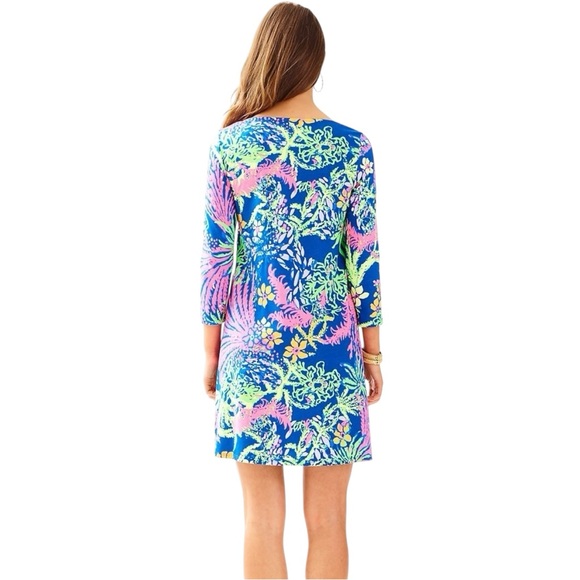 Lilly Pulitzer Erin Dress in Indigo All A Glow Sz XL - Picture 3 of 13